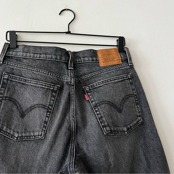 Levi's Wedgie Icon High Rise Jeans in Better Weathered Grey Wash - Picture 8 of 9